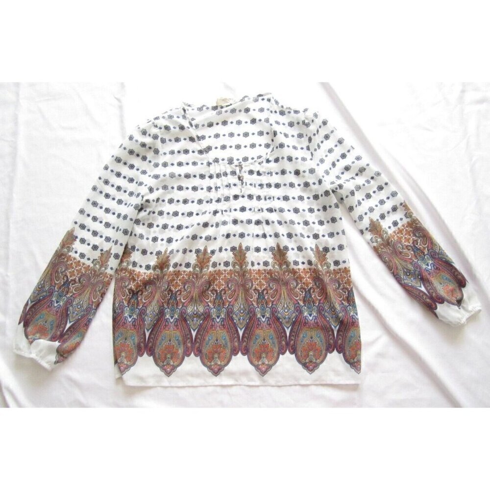 Sweet Wabderer Boho Artisanal Paisley Whimsigoth Festival Cottage‎ Sz M (WB253)